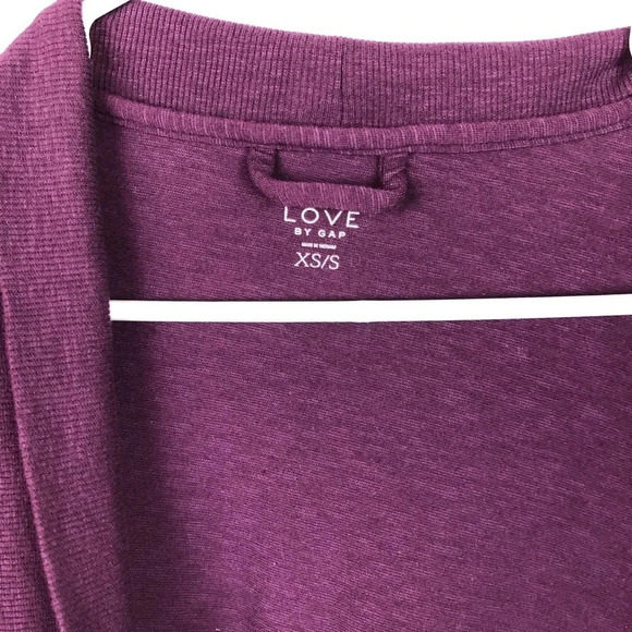 NEW Gap Factory Oversized‎ Purple Open Front Long Cardigan With Pockets - Picture 3 of 6